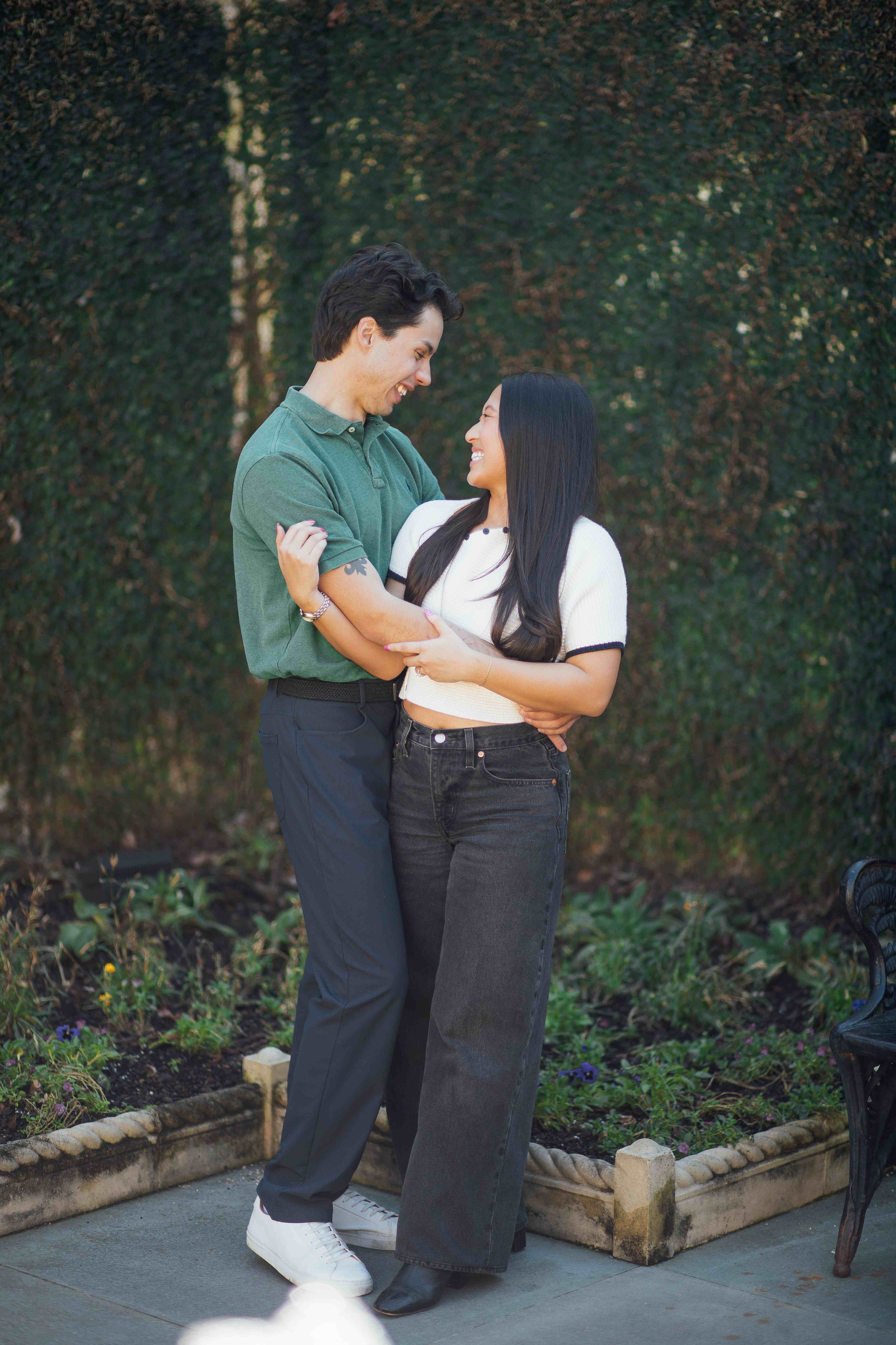Emily and Matthew standing together
